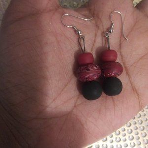 bandana printed earrings